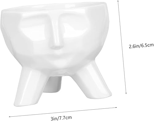 Miniatura 8 de GANAZONO Plantadores suculentos Forma de cara Maceta de cerámica Jardín Planta Contenedor Tamaño Pequeño