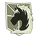 QINF Attack On Titan Military Police Logo 3" Cosplay Embroidered Patch