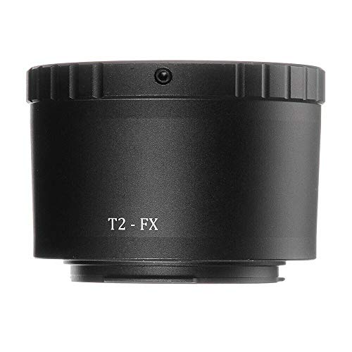 Focusfoto T2 T Lens Adapter Ring For Fujifilm X Mount Fx Fuji Camera X-A1,X-A2,X-A3,X-A5,X-M1,X-E1,X-E2,X-E2S,X-T1,X-T2,X-T10,X-T20,X-Pro1,X-Pro2 (T2 To Fx) #TOP16