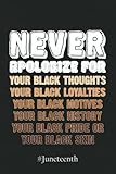 Photo Gallery #juneteenth notebook 5170: never apologize black history month blm melanin pride afro notebook | juneteenth black history african american freedom graph paper notebook 6x9 110 pages gift under 10$ Photo Gallery #juneteenth notebook 5170: never apologize black history month blm melanin pride afro notebook | juneteenth black history african american freedom graph paper notebook 6x9 110 pages gift under 10$