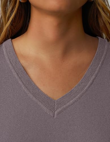 Image of GKBK Women's Sweaters 2026 Fall Fashion Lightweight Classic V Neck Business Casual Outfits Long Sleeve Knit Pullover Tops