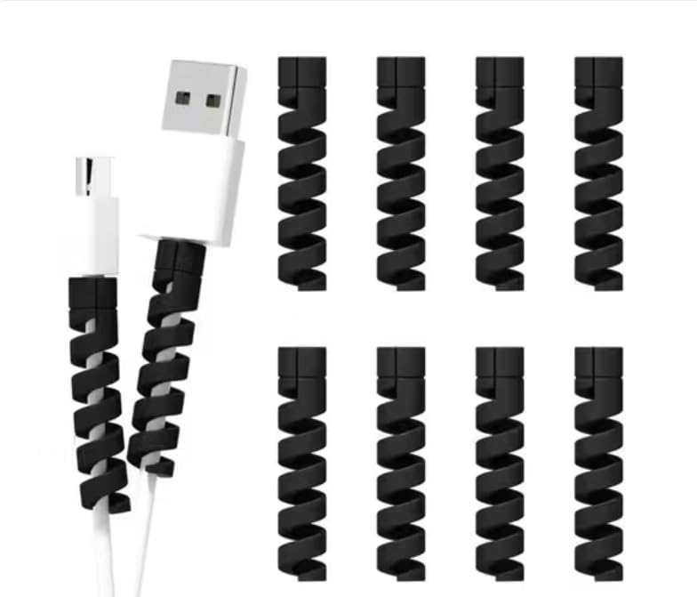 Cable Protectors & Wire Protectors Spring Wire Balck Color (48)