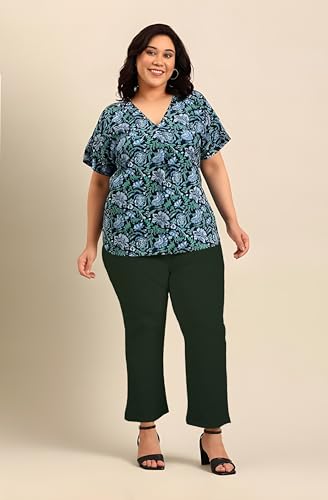 Image of Fashion Plus PlointTrandy Textured Trousers for Women | Women Loose Fit Trousers | Women's High-Waisted Pant | Women Trousers Pants | Korean