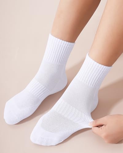 BOOPH 6 Pairs Kids Socks Boys Girls Cushioned Quarter Socks Athletic Ankle Sock 4-14 Years3