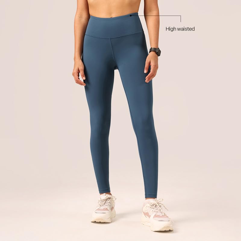 Image of BlissClub The Ultimate Leggings Lite, Ankle Length Tights for Women for Gym, Yoga and Workout with High Waist, Tall (for Women Above 5'5)