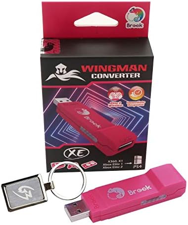 Mcbazel Brook Wingman XE Converter for Xbox 360/Xbox One/Xbox Elite 1 & 2 Controller to PS4 Console/ PC with Keychain