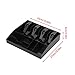 DriKou Cash Register Drawer Insert Tray,4Bill 4 Drawer Register Insert Tray Storage Case with Plastic Clip for Money Storage
