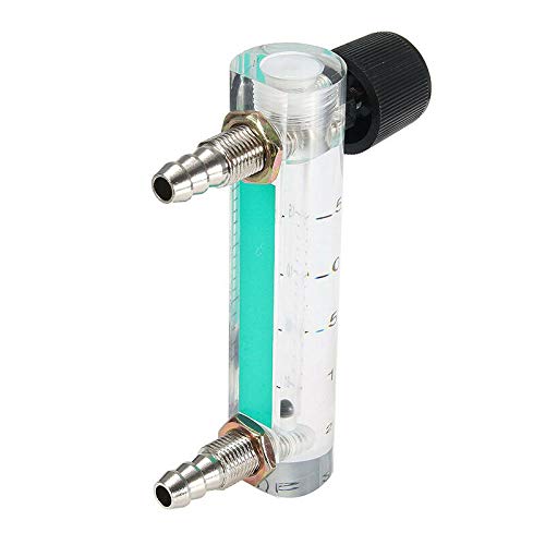 Sauerstoff-Durchflussmesser Powertool Durchflussmesser mit Steuerventil YB-6M Gasregler für Sauerstoff-Luftgas (2–25 l/min)