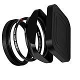 Lens Sun Shade Extender， X100VI Schattierung Haube Objektiv Filter Adapter Ring Metall Halterung, Kompatibel for Fujifilm X70 X100S X100T X100 X100F X100V ，for Photography(1pcs)
