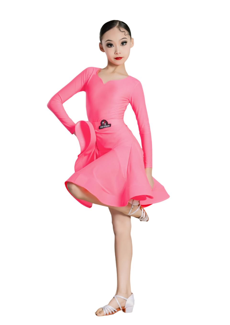 Vestido de Baile Latino para niñas, Ropa de Baile de Samba, Tango, Salsa, Ropa de Baile, Atuendo de competición de Baile de salón