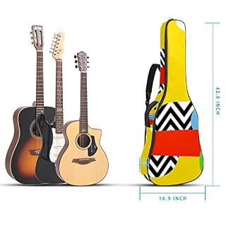 Housse de transport étanche pour guitare avec bandoulière réglable Motif abstrait coloré, Multicolore 01., 42.9×16.9×4.7… - Les Beatles, Paul McCartney, John Lennon, RIngo Starr, George Harrison Housse de transport étanche pour guitare avec bandoulière réglable Motif abstrait coloré, Multicolore 01., 42.9x16.9x4.7… – Image 5