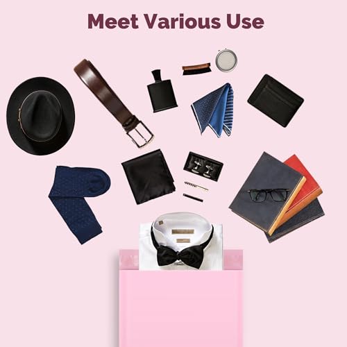 JENCENBIO Bio-Versandtaschen, 26x38cm, 50 Stück, kompostierbare Versandtasche für Kleidung und Textilien-Weiße