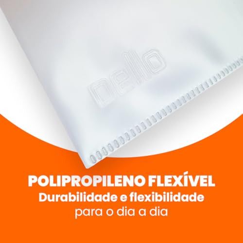 Dello - Pasta L A4 Cristal Delloplast, 0270.H.0010P, Pacote com 10 unidades