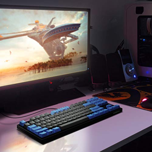 Image of DURGOD Taurus K320 TKL Wired Mechanical Gaming Keyboard - 87 Key - Double Shot PBT - NKRO - USB Type C (Cherry Brown,Black)