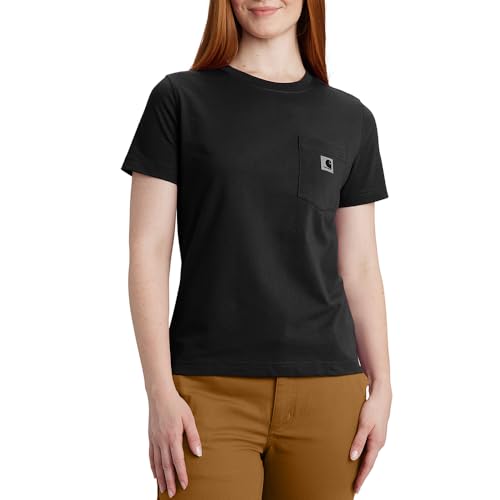 Carhartt Women's Irvine Relaxed T-Shirt, Black, Large