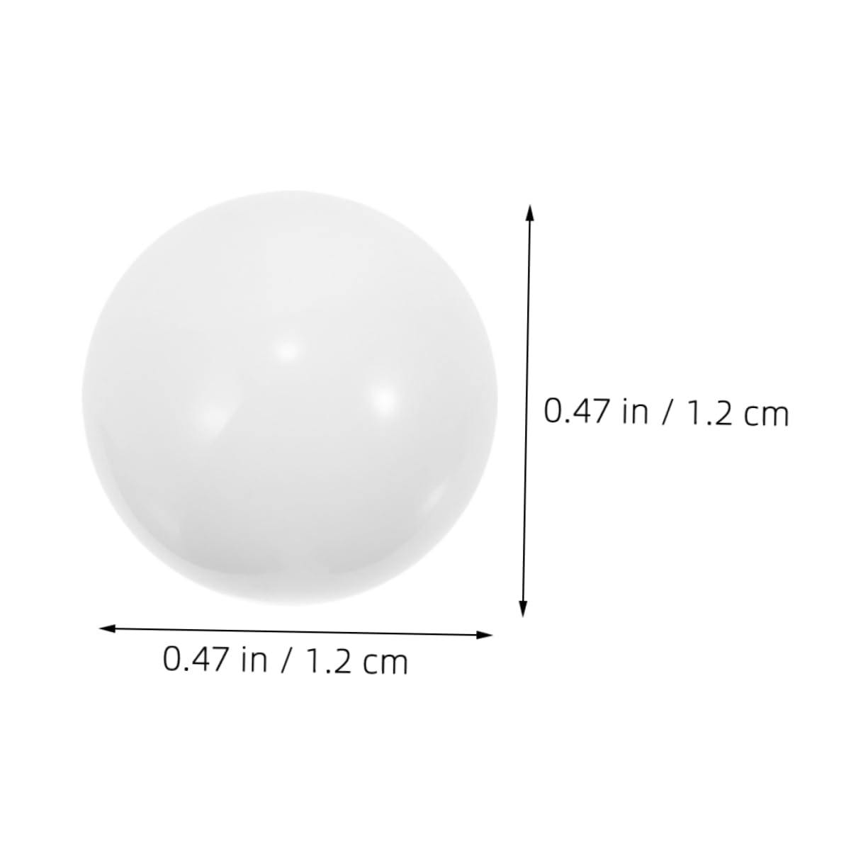 KICHOUSE 10pcs White Wheel Beads for Roulette Game Replacement Beads for Roulette Wheels for Parties Bars and Home Entertainment Stylish and Easy to Use Game Accessory