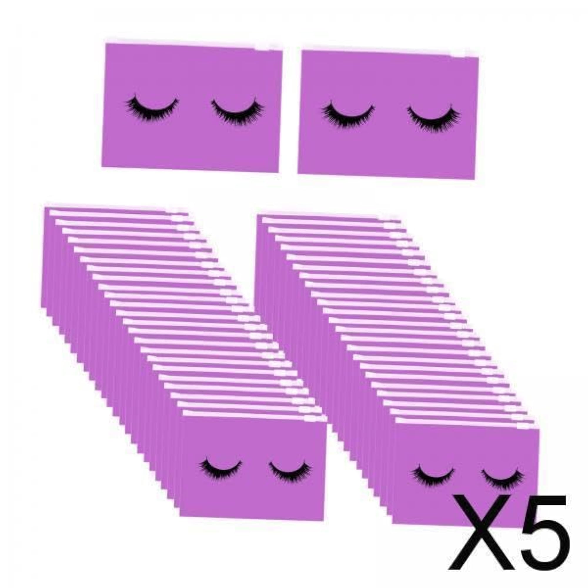 Multipurpose 50Pcs Eyelash Makeup Bags with Zipper
