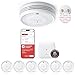X-Sense Smart Rauchmelder WLAN mit Magnethalterung, Feuermelder vernetzt, austauschbare Batterie, mit Basisstation SBS50, App-Funktion, XS0D-MR61
