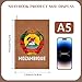 Coat of Arms of Mozambique Mozambican Flag Emblem Leather Journal for Men Women 100 Pages A5 Ruled Notebook Lined Notepad for Drawing Writing Note Taking Travel Diary for Work School Teachers Students