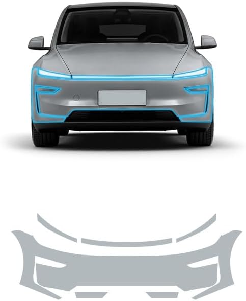 for 2025 2026 Tesla Model Y Juniper 8.5MIL TPU PPF Paint Protective Film Custom Fit Anti Scratch Self Healing Shield Guard Finishing Accessories for Bumper Headlight Fog Daytime Running Lights