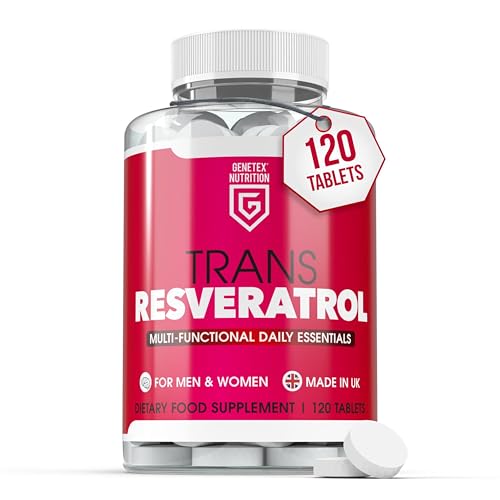 Trans Resveratrol Supplement 120 Tablets Powerful Antioxidant Multi-Functional Daily Essential for Men & Women Supports Overall Well-Being Made in the UK