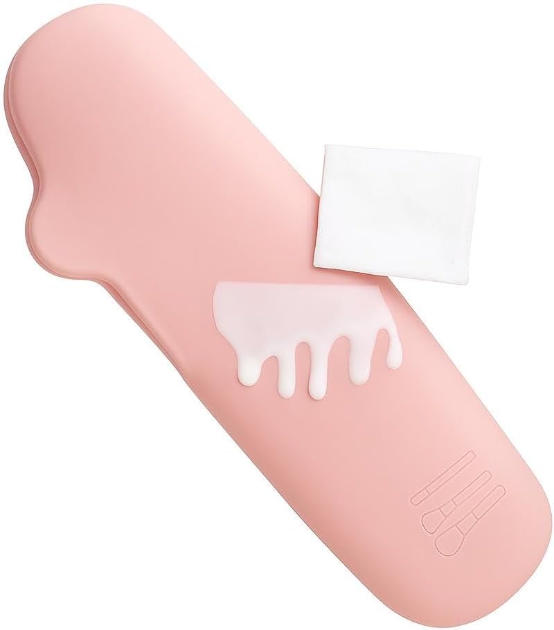 Silicone Makeup Bag – Waterproof, Soft, Reusable Toiletry Organizer – GonzRise (WHITE)