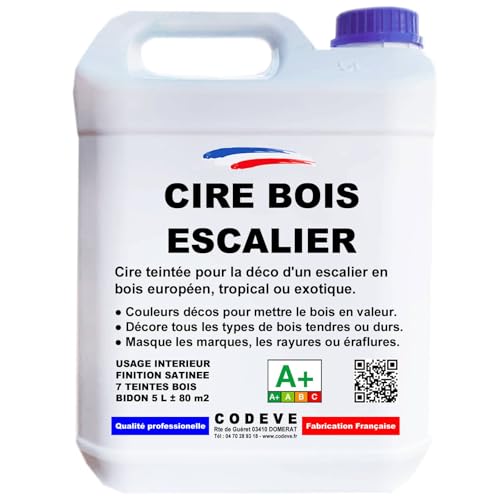 Cire Escalier Bois - Codeve Bois/Chêne Foncé - 5 L