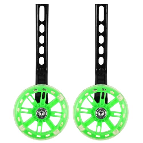 Ruedas de Entrenamiento Alipis, 1 Par, Resistentes al Desgaste, para Bicicletas de Niños, Accesorio para Bicicleta, Color Verde miniatura 1