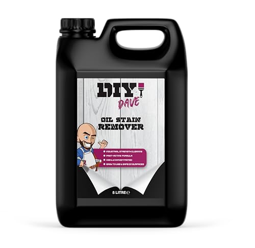DIY Dave - Oil Stain Remover - Heavy-Duty Degreaser for Driveways Concrete Tarmac and Garage Floors - Oil Grease and Petrol Stains - Extra Strength - 5L