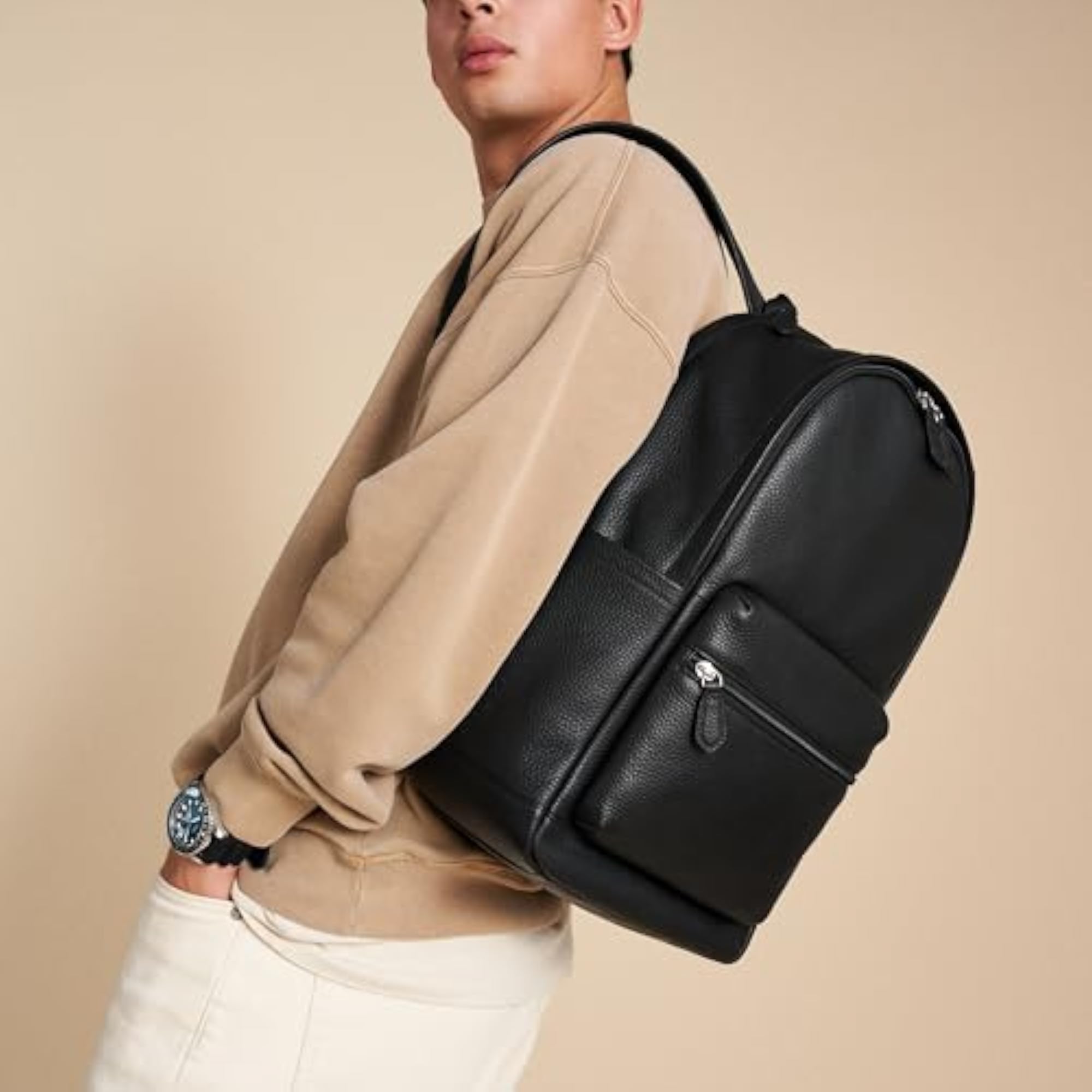Men's Buckner Black Casual Backpack, Stylish & Durable