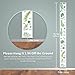Growth Chart for Wall Height Measurement Ruler Kids Room Playroom Essentials Toddler Bedroom Nursery Home Canvas Green Plant Wall Decor 79