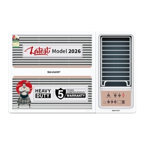 Image of Sharp 2 Ton 2 Star Fixed speed Window AC | 5 years comprehensive warranty | 100% Copper Condensor | Turbo Mode | Auto Restart | Heavy Duty | Cooling at 52C | 2026 Model AF-WA22F2X-SCN