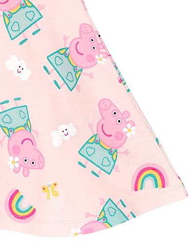 Peppa Pig Girls French Terry Skater Dress Toddler to Little Kid4