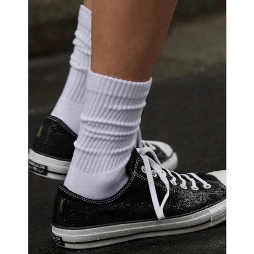 Image of 4 PAIRS Striped Crew Socks For Women Casual Cotton Novelty Retro Athltic Socks Unisex MultiColor