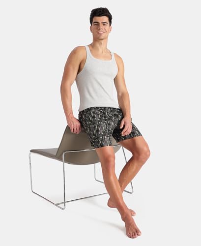Image of Jockey US26 Men's Regular Fit Super Combed Cotton Rib Square Neckline Gym Vest