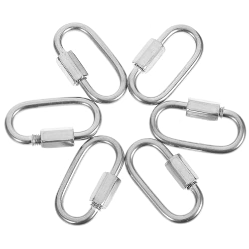Conector rápido de acero inoxidable para mosquetón de cadena y toldos de camping