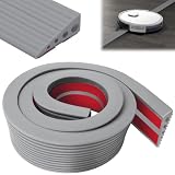 Niuny Rampa de Umbral de Puerta de Goma Rampa para Bordillos Rampas para Silla de Ruedas Autoadhesiva 2x6x100cm Antideslizante Transición Umbral para Sillas de Ruedas Aberturas de Puertas y Baño