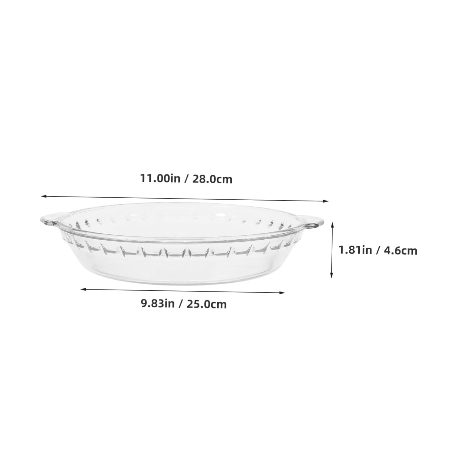 Couvercle Micro-ondes en Verre Trempé 10 Transparent Double Poignée, pour Cuisson Vapeur et Protection les Éclaboussures