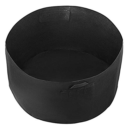 Mophorn 12-Pack 100 Gallon Plant Grow Bag Aeration Fabric Pots with Handles Black Grow Bag Plant Container for Garden Planting Washable and Reusable Black