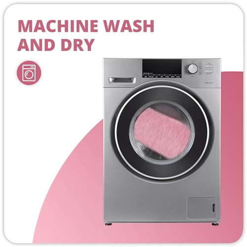 Image of Bosap Toilet Rugs U Shaped Bathroom Rug,Machine Washable Non Slip Quick Dry Super Absorbent Ultra Thin Toilet Mats for Bathroom Toilet.Pink,1'8 inchx2'(20x24inch)
