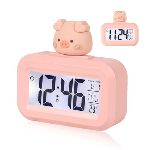 Cyrank Reloj Despertador Digital de Dibujos