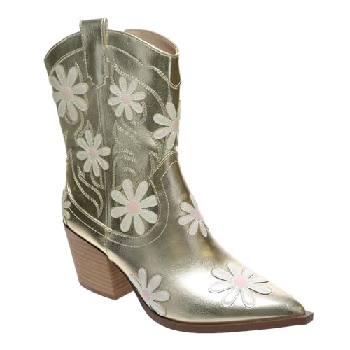 Botte de Western en finition dorée signée Betsey Johnson, l'excellence du style