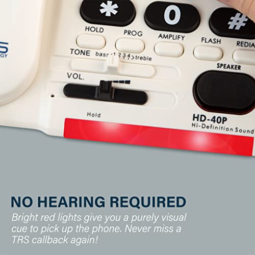 Amplified Big Button Landline Phone For Seniors – 26Db Home Phone With Photo Buttons – Telephones For Hearing Impaired & Simple Big Button Telephone Number For Seniors By Serene Innovations. #TOP7