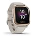 Produktbild Garmin Venu Sq Music  wasserdichte GPS-Fitness-Smartwatch mit Musikplayer, 1,3" Touchdisplay, 33 mm, Sport-Apps, Herzfrequenzmessung, 6 Tage Akkulaufzeit, Beige/Roségold