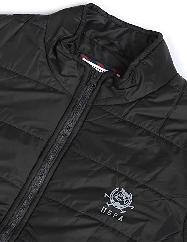 Image of U.s.polo association men's solid sleeveless puffer jacket