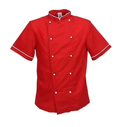 fratelliditalia.org Kochjacke für die Arbeit, Küche, Restaurant, Sommer, halbe Ärmel