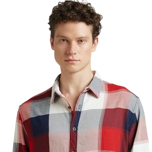 Image of Pepe Jeans Men's Regular Fit Full Sleeve Checkered Cotton Casual Shirt | Check Shirt for Man | Smart & Stylish | Multiple Styles | Mens Casual Shirts