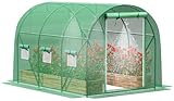 Greenhouse with Watering System, 10x7x7 Outdoor...