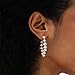 Crystal Hoop Earrings for Women Silver Large Hoops Earrings 14K Gold Plated Cubic Zirconia Earrings for Women Party Dance Fashion Hypoallergenic Jewelry Gift for Her Sparkly Hoops With Crystals for Womens