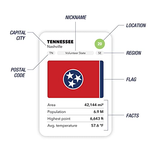 The World Game The 50 States Game - Us Geography Board Game thumb #3